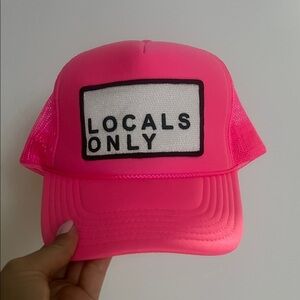 Pink Locals Only Trucker Hat